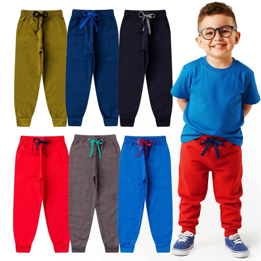 Kit 3 Calças Moletom Menino Infantil Masculina In