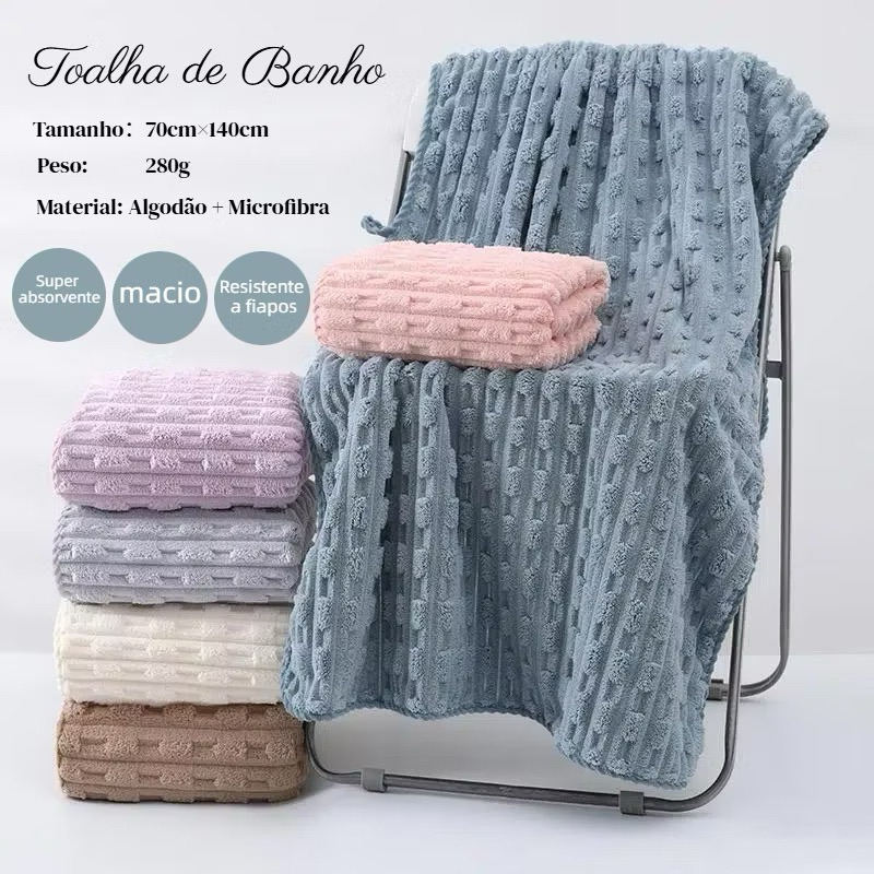 Toalha de Banho Microfibra Grossa 70x140cm  Ultra 