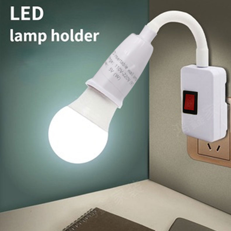 LED Plug In Night Light Lâmpada De Parede De Cabe