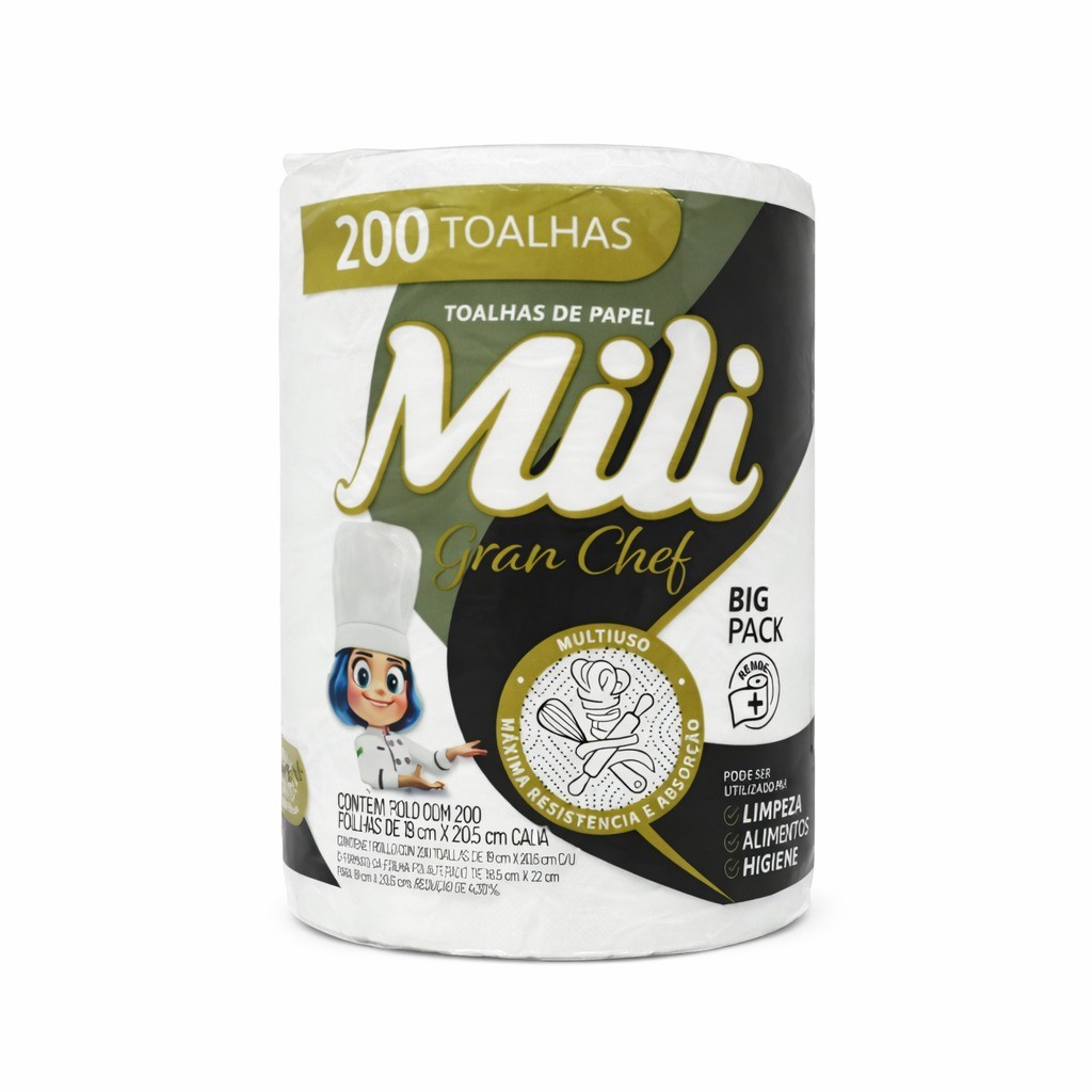 Papel Toalha Branco 19×20,5 com 200 Folhas Gr