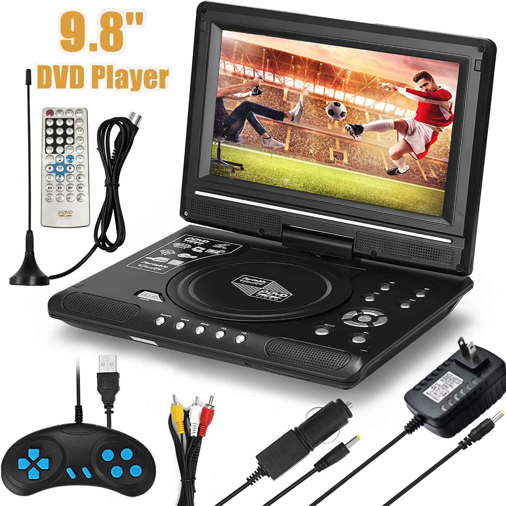 9.8 Polegadas Leitor De DVD Portátil Para Carro D
