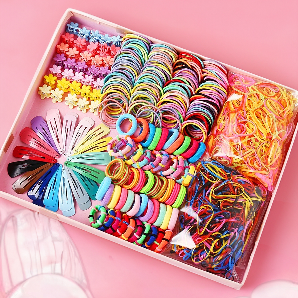 Conjunto De Gravata De Cabelo Colorida Para Menina