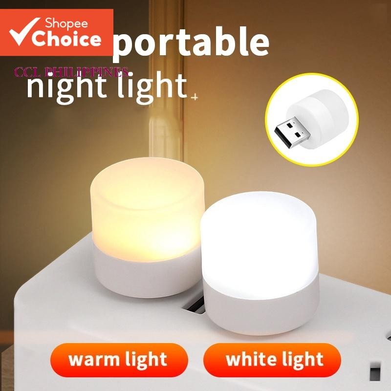 CCL PH Luz Noturna Quarto USB LED Portátil Lâmpa