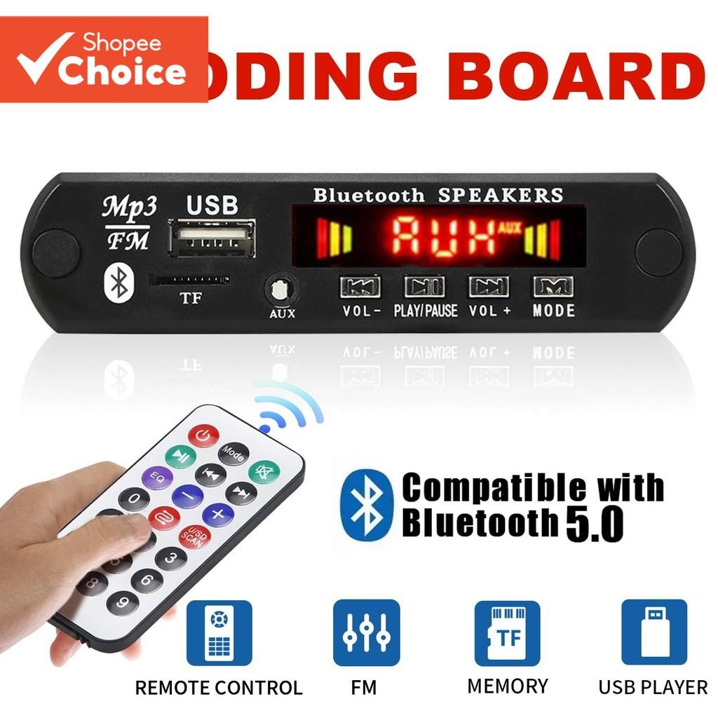 Kit DC 12V Bluetooth 5.0 Sem Fio MP3 Áudio WMA M�