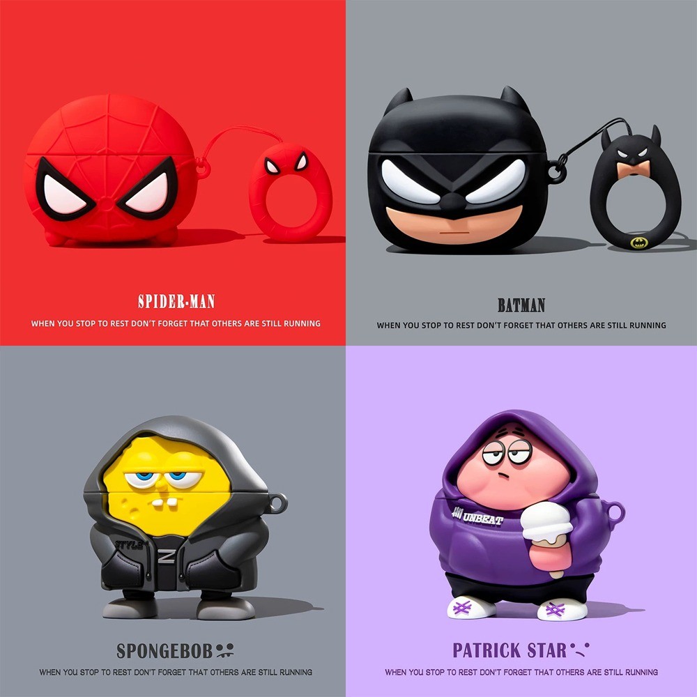 Aranha Dos Desenhos Animados + Pingente Para AirPo