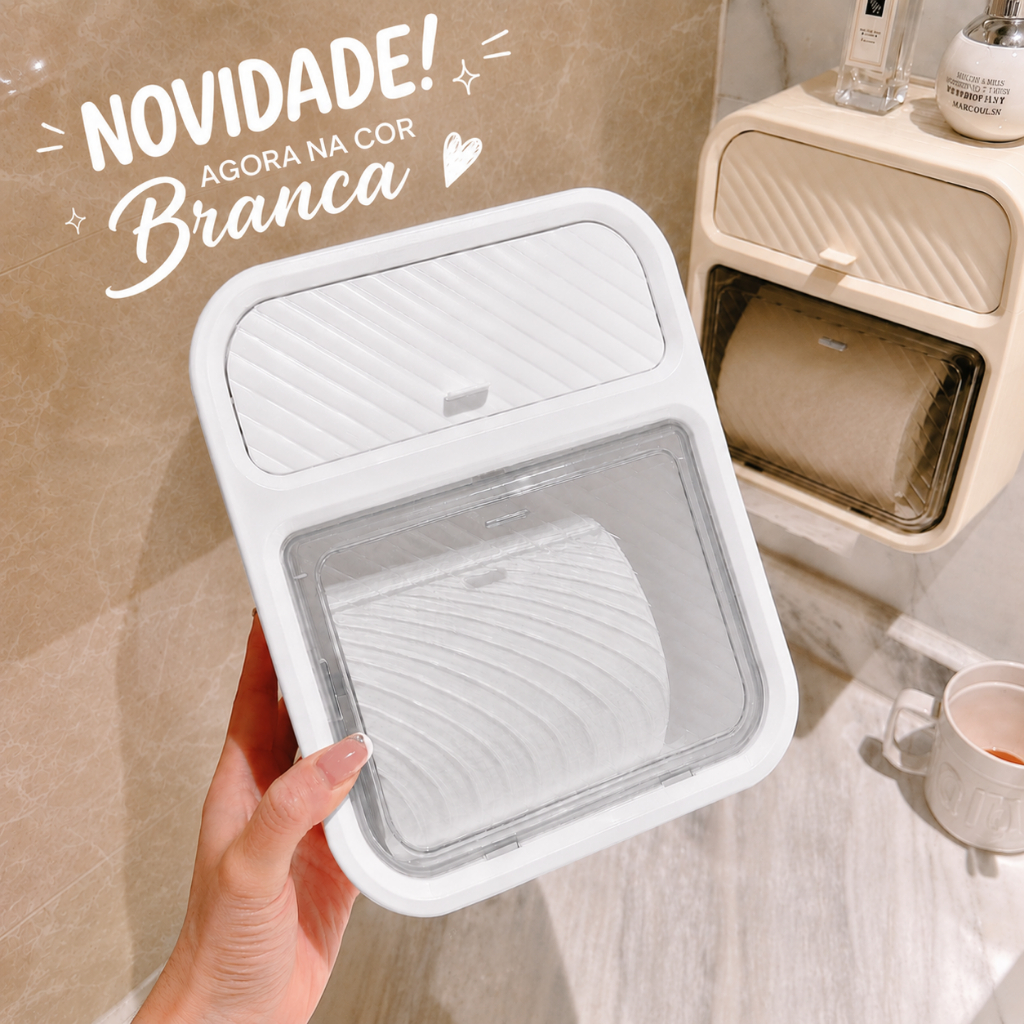 Caixa Porta Papel higiênico de Luxo para Banheiro