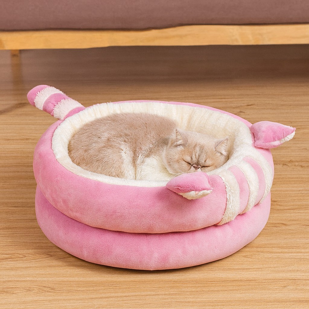 Cama Pet Confortável Estofada em Formato Redondo
