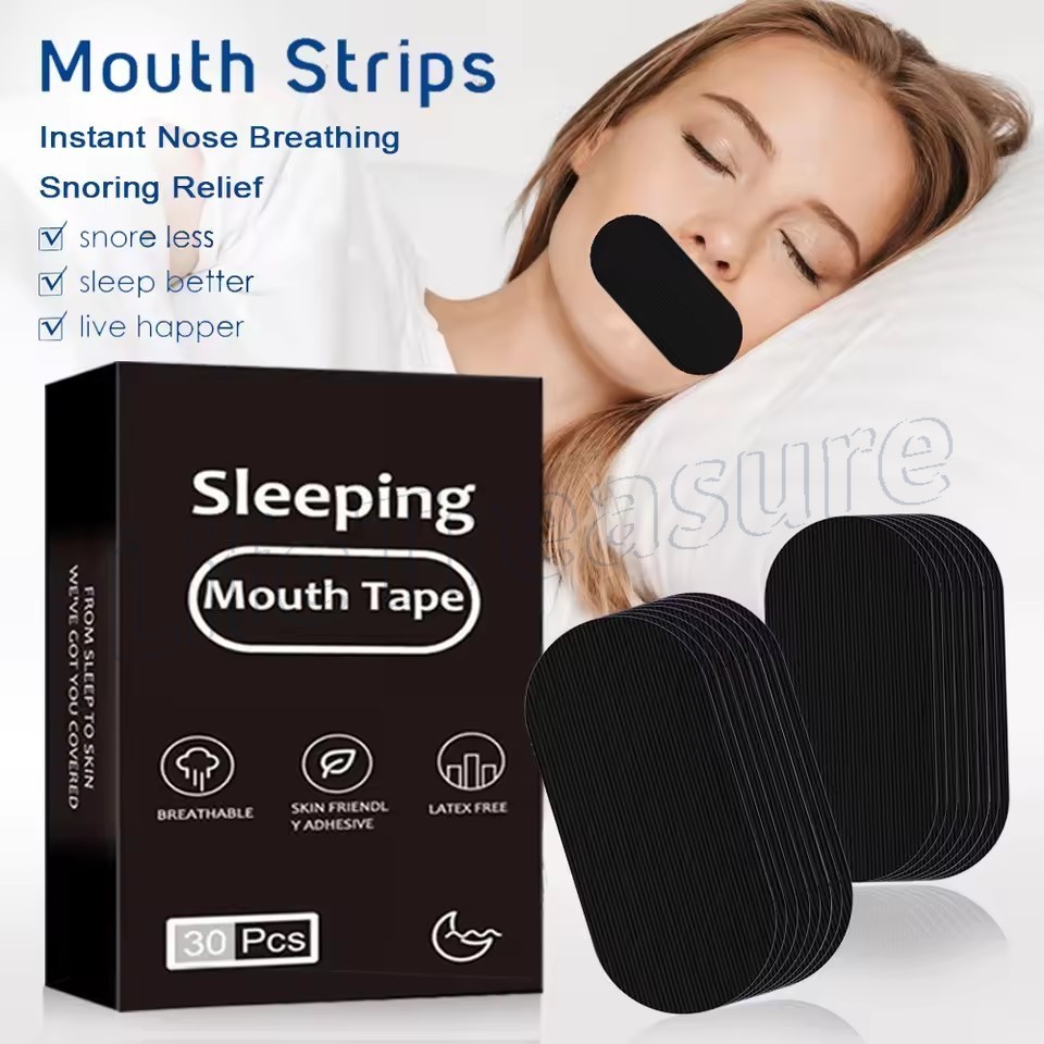 Fita Bucal Anti-Ronco-Tiras Bucais Para Dormir Mel