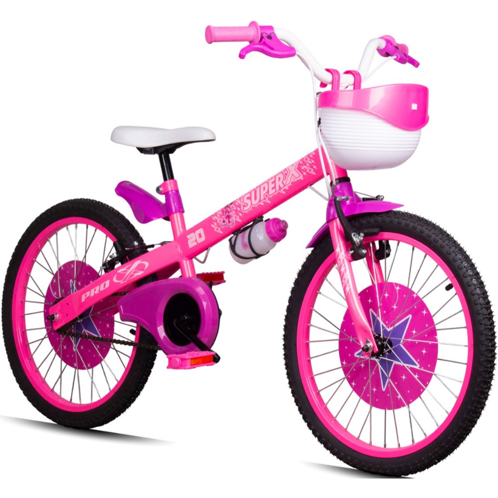 Bicicleta Menina 6, 7, 8 Anos Aro 20 Infantil Pro-