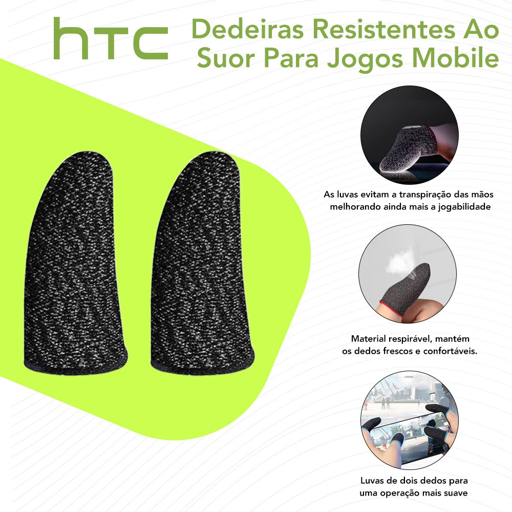 Conjunto De Capa De Dedo Anti-Suor , Suporta Toque