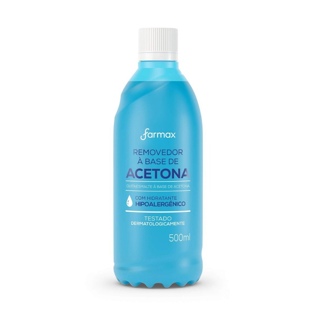 Removedor De Esmalte Farmax Com Acetona 500ml