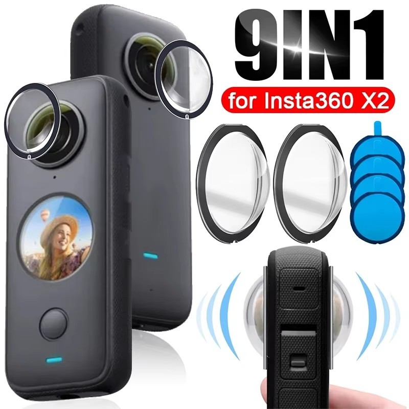 Filme 9 Em 1 Para Lente De Câmera Insta360 X2-Cap