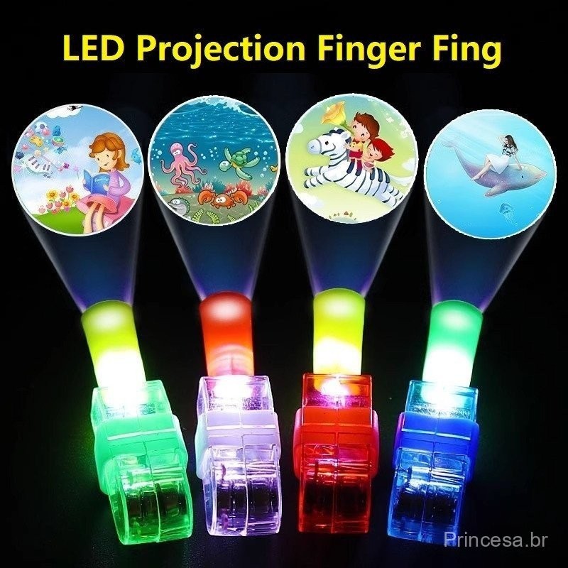Projecção De Leds De Cartoon Led Light Finger Ri