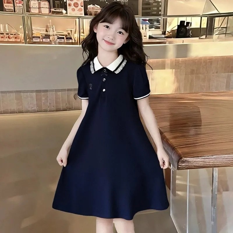 Meninas vestido formal verão novo estilo moda mod