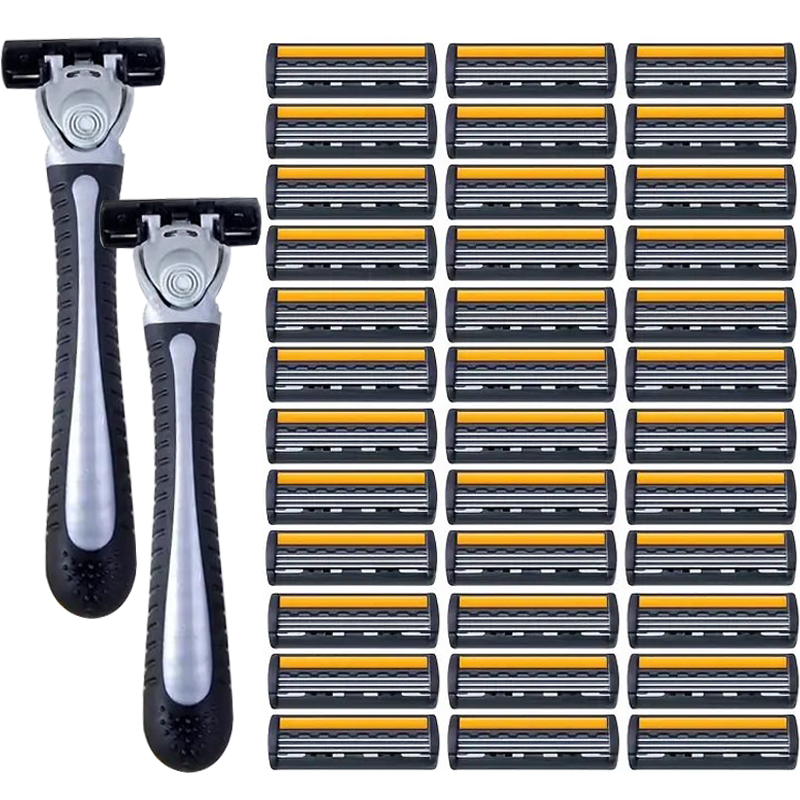 Barbeador De Viagem Amarelo De 3 Camadas Masculino