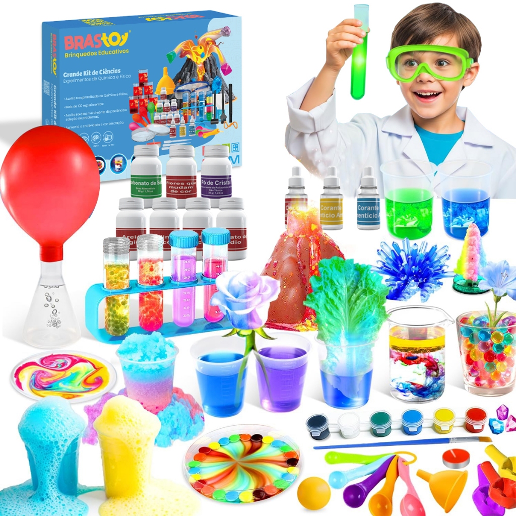 Kit de Laboratório Manual Química 100/150 Brinq
