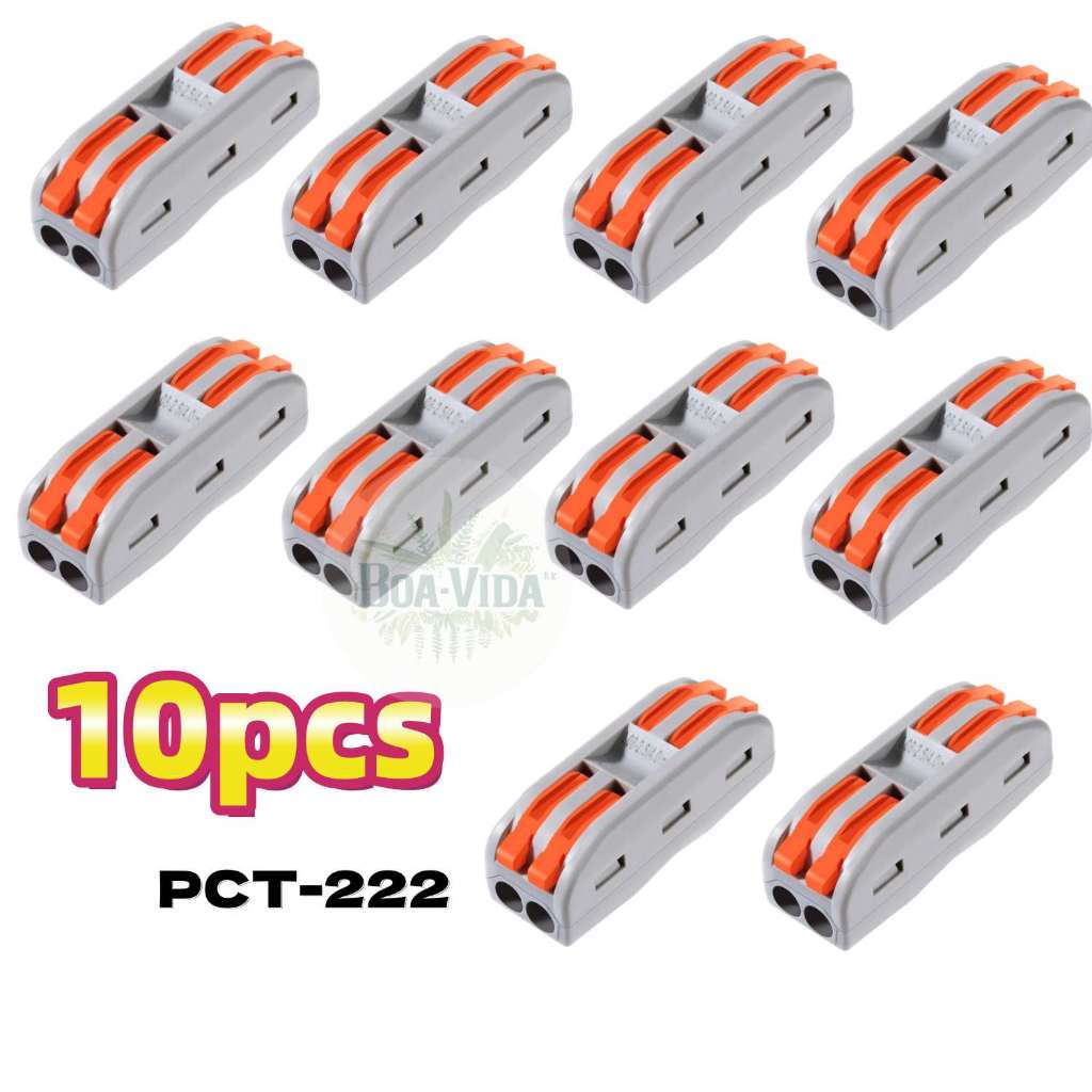 kit 10 un Conector Compacto Elétrico Emenda E Der