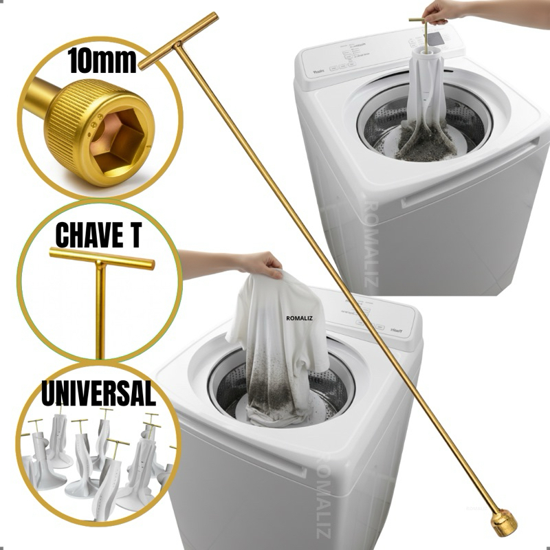 Chave de Máquina de Lavar Roupa Longa e Curta Bat