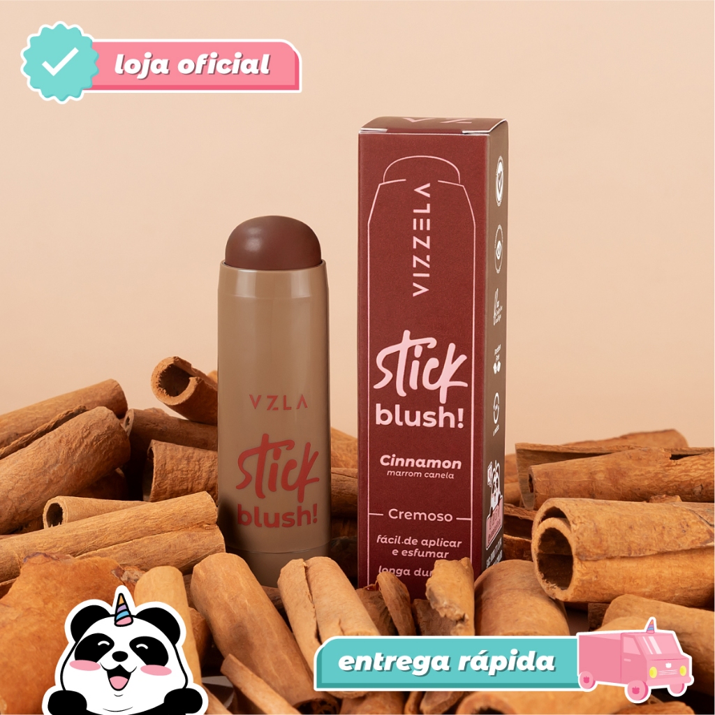 Blush Bastão Stick Cinnamon Canela Marrom Bastão