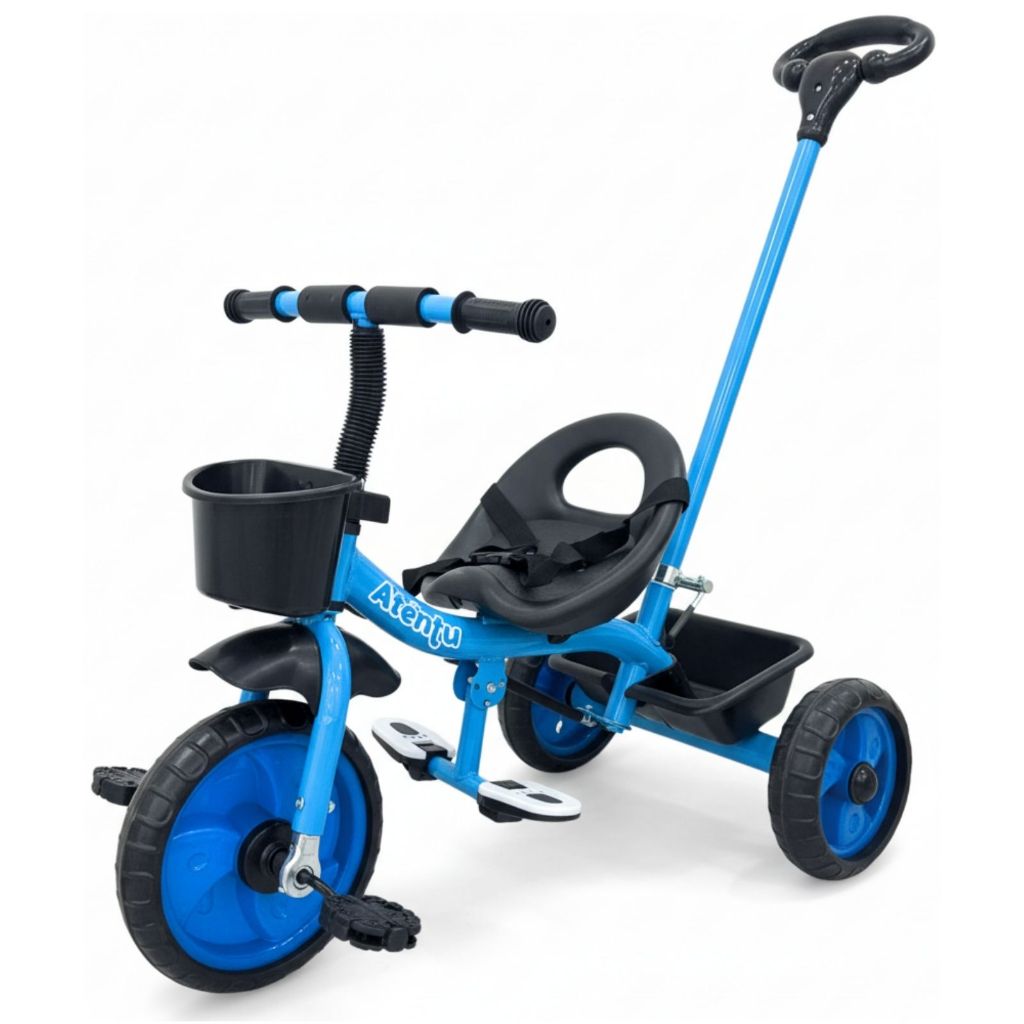 Triciclo Infantil Empurrador com Pedal Motoca Pass