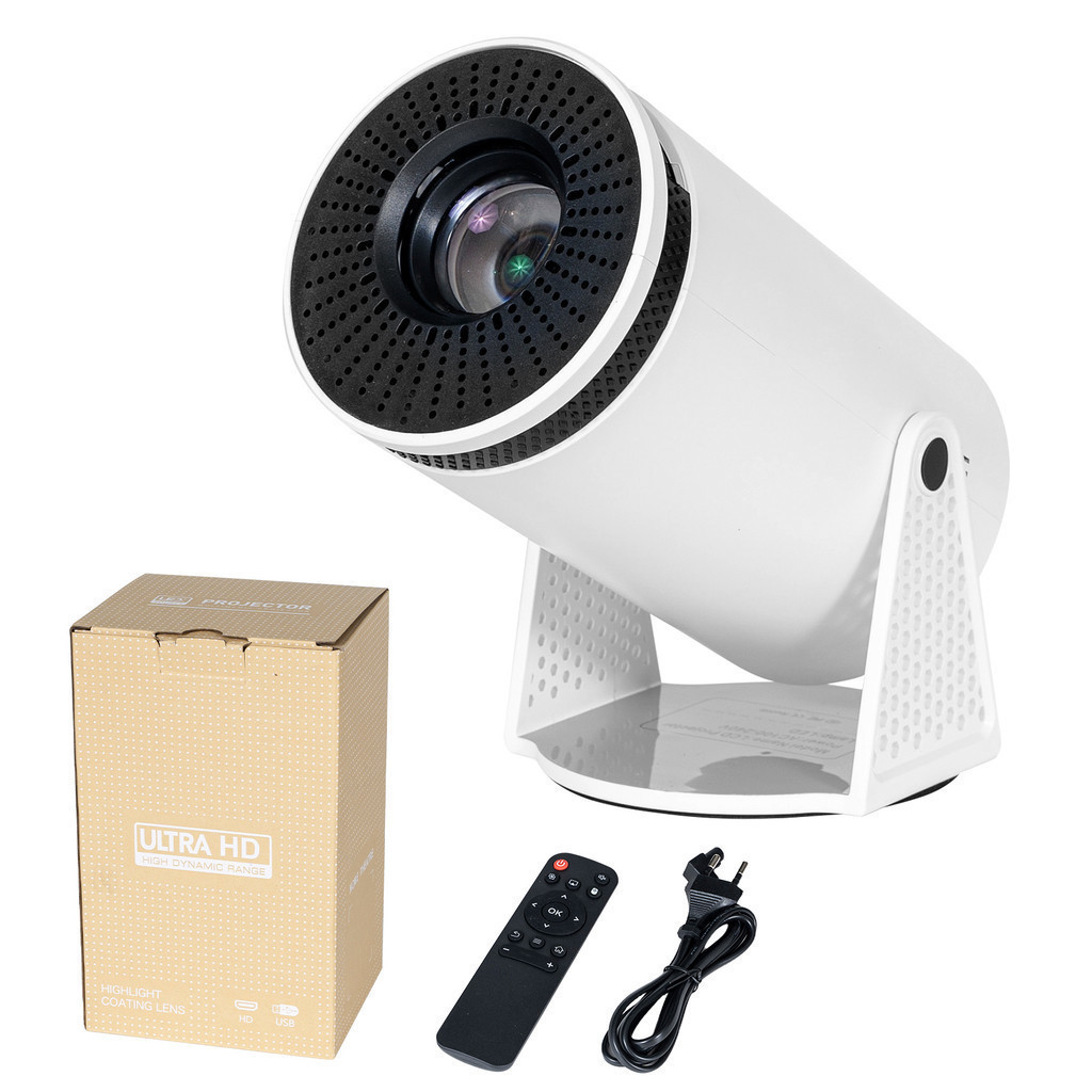 Projetor HY300 Bivolt 4K com Wi-fi e Bluetooth com