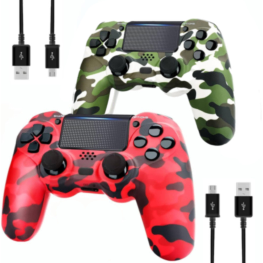 Gamepad sem fio camuflado, adequado para Host PS4 