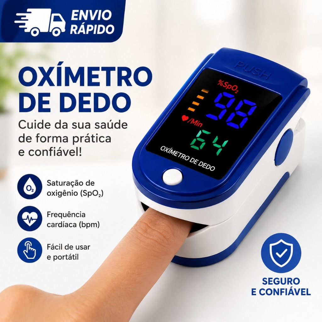 OXÍMETRO DE PULSO DIGITAL DE DEDO | MEDIDOR DE SA