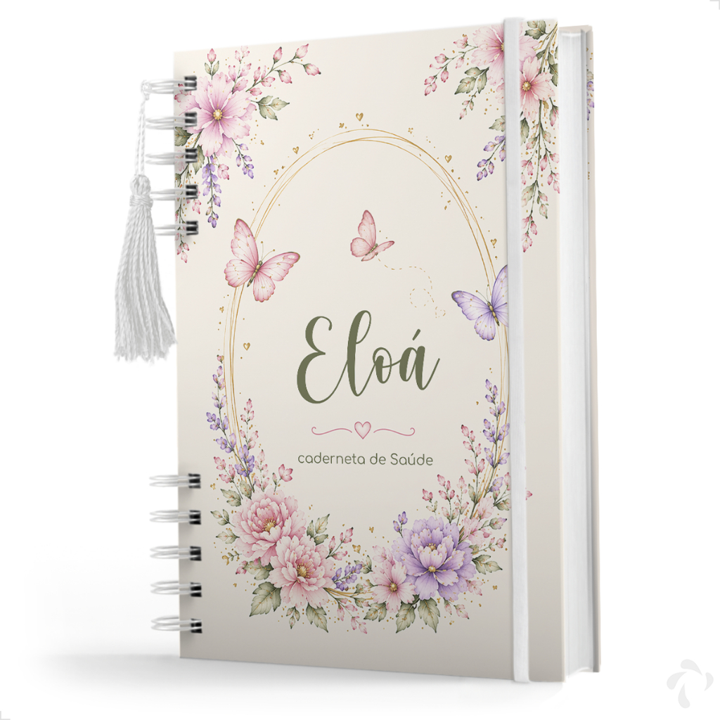 Caderneta de Vacinação Menina Personalizado C/ N