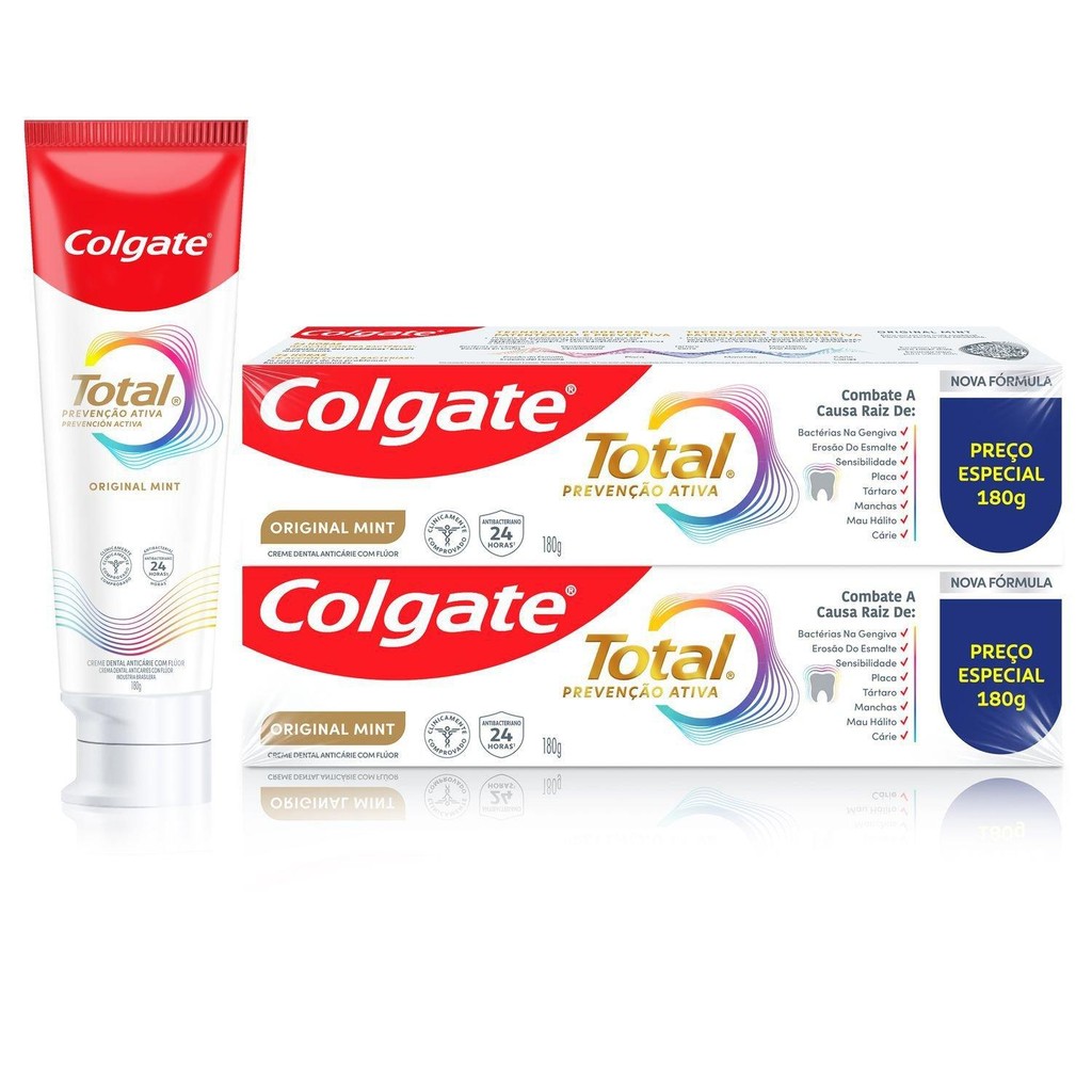 Creme Dental Colgate Total Original Mint Prevenç�