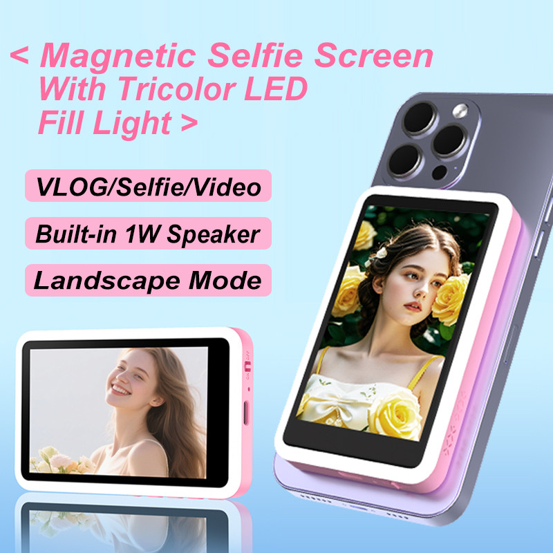 Monitor De Selfie Com Tela De Luz De Preenchimento