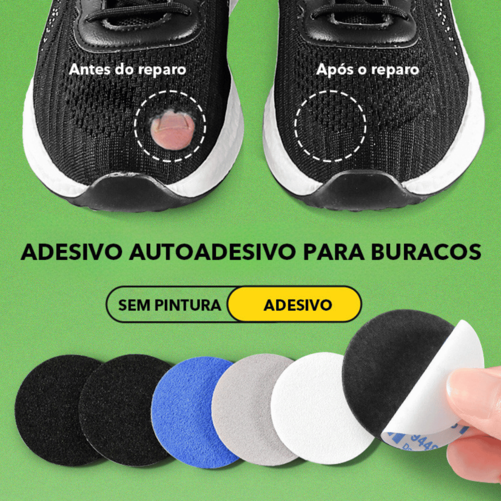 Remendo para Tênis e Sapato Autocolante Reparo R�