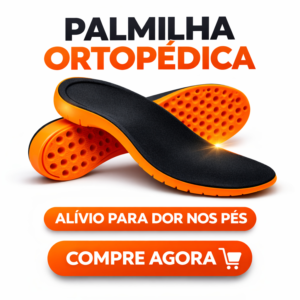 Palmilha Gel Ortopédica Silicone Macio Absorve Im