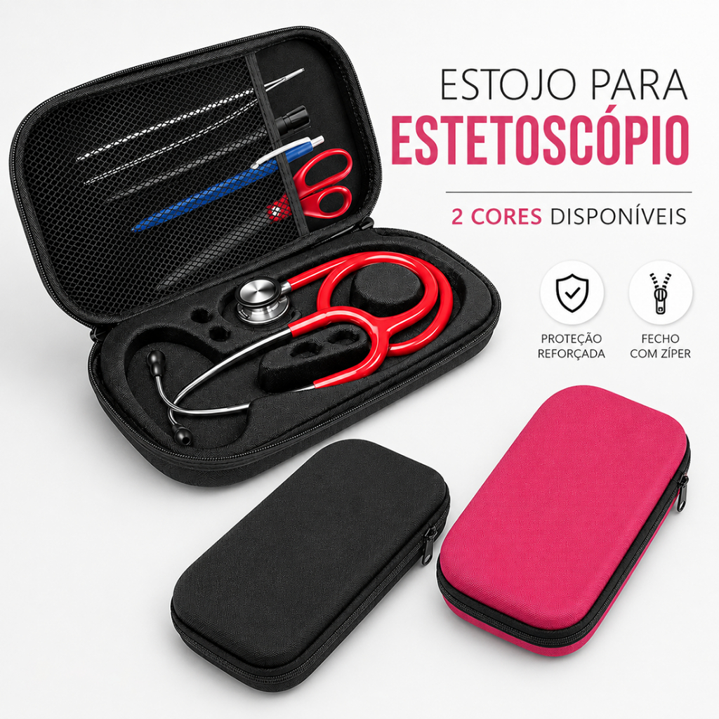 Estojo Case Protetor P/ Estetoscópio Medico Port�