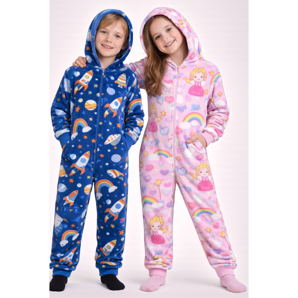 Macacão Infantil Inverno Soft Quentinho | Antial�