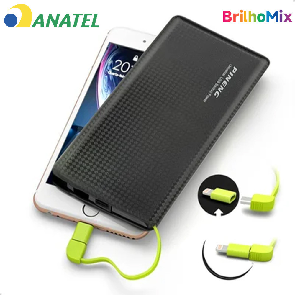 Carregador portátil Pinneng Power Bank 10.000mah