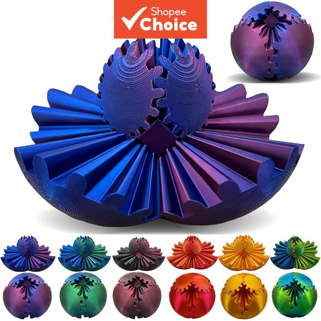 3D Impresso Engrenagem Bola Spinner Brinquedo Cubo