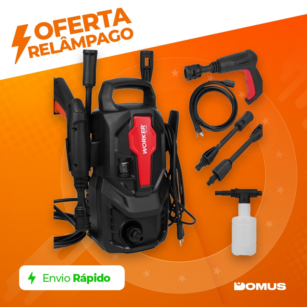 Lavadora de Alta Pressão 1200W LW1305 Hidrolavado