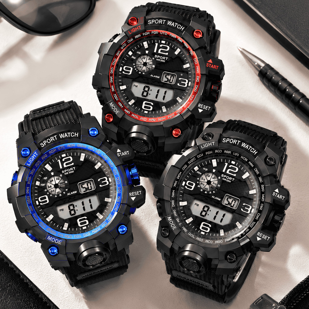 Kit 3 Relogios Sport Masculino Digital com Pulseir