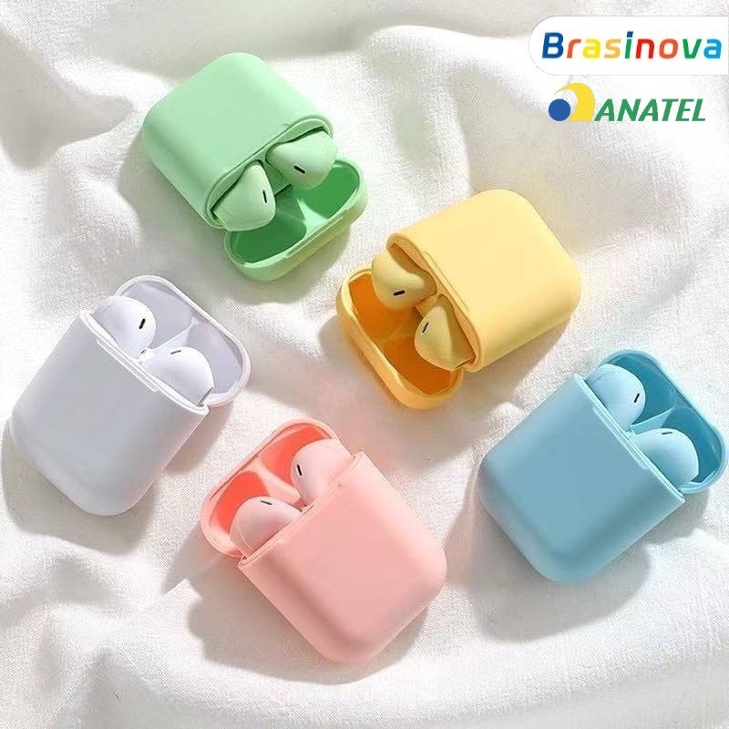 Fone Intra-Auricular Sem Fio Bluetooth i12 Tws Inp