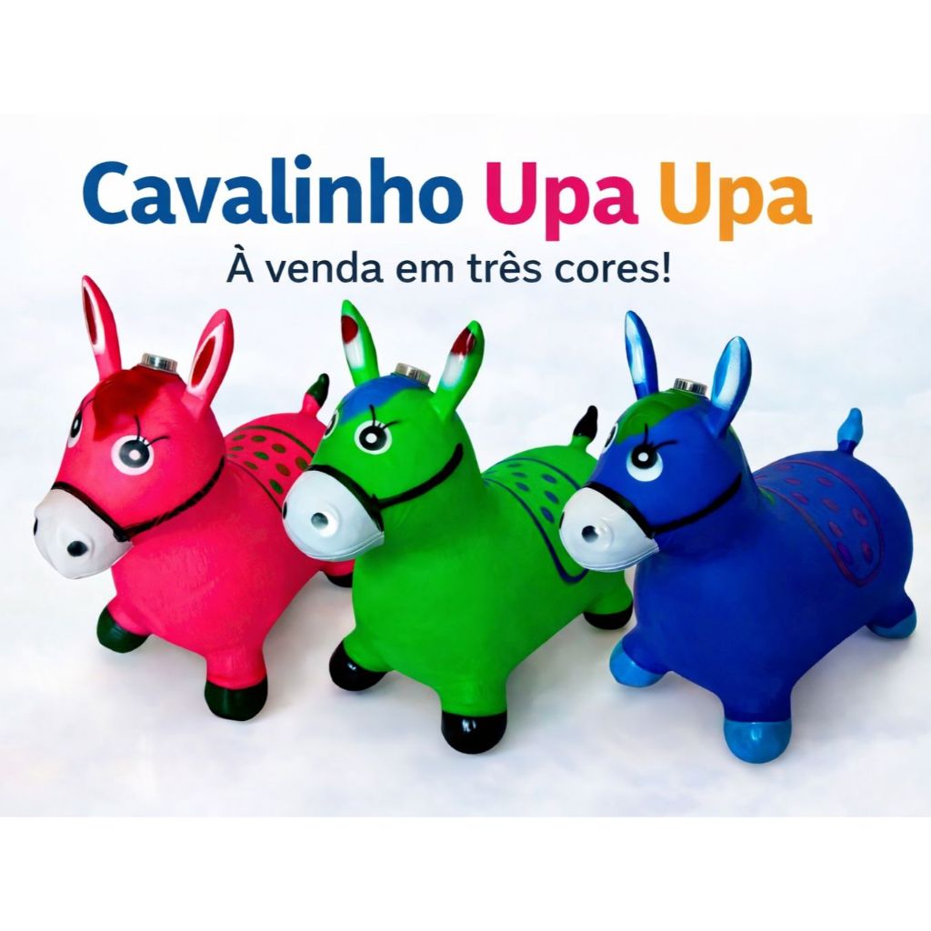 Cavalinho Pula Pula Inflável Pocoto Brinquedo C/ 