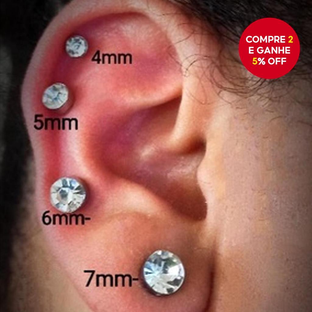 Brincos Magnéticos Brilhantes Clip-on, Sem Perfur