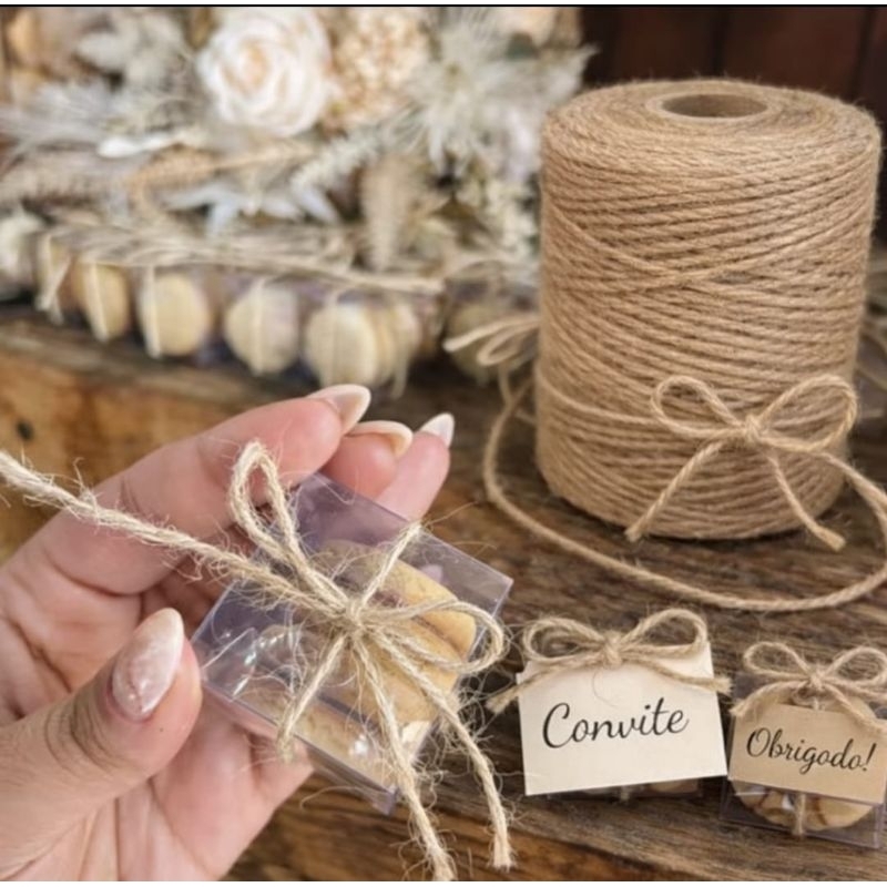 Fio de Juta para convite casamento – Lembran