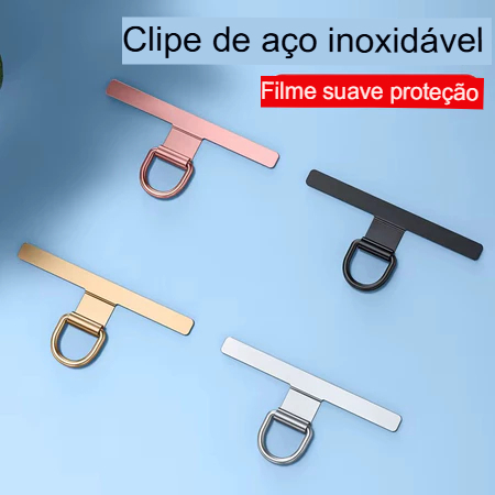 Suporte Celular Aço Inoxidável Universal Gancho