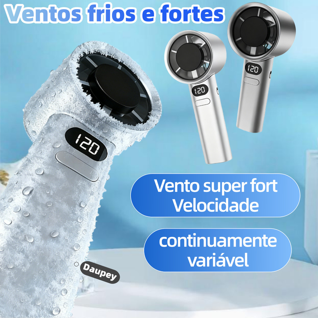 Ventilador portátil de alta velocidade, ventilado