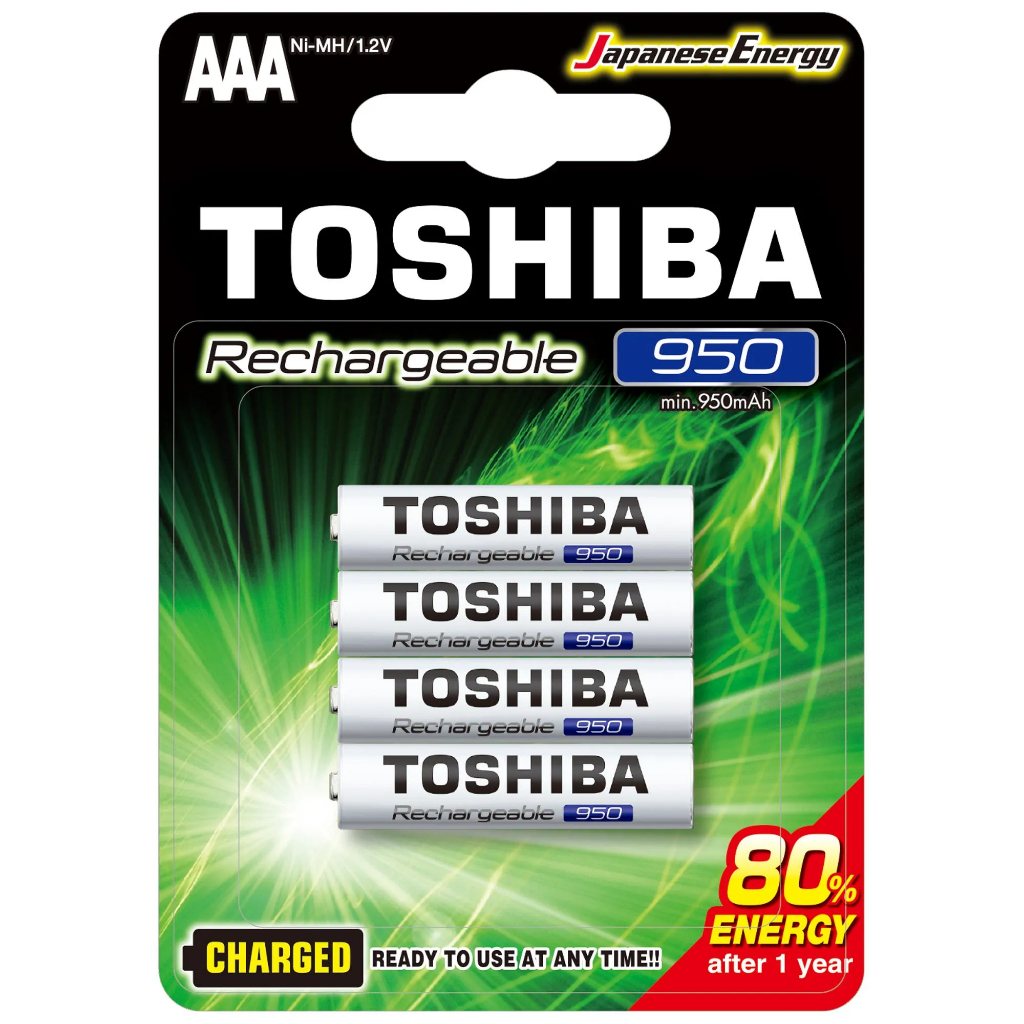 Pilha Recarregável AAA 950mAh Toshiba TNH03GAE Al