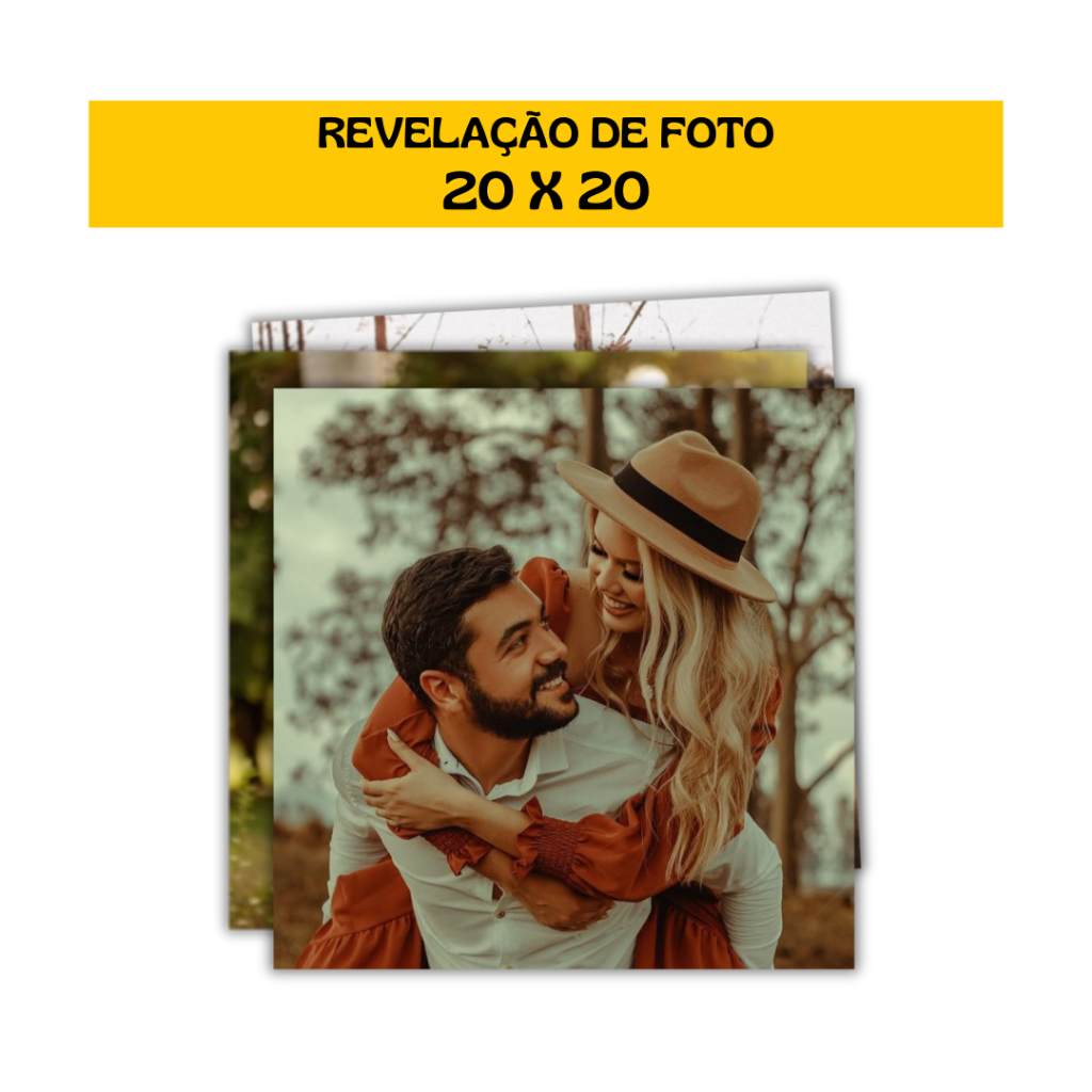 REVELAÇÃO DE FOTO 20 X 20 (KIT COM 3 FOTOS) R