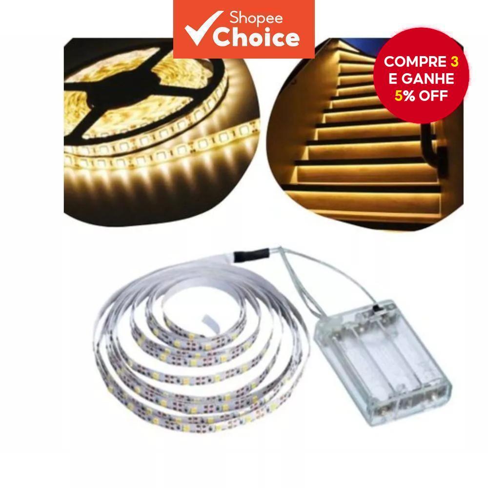 Fita de LED Amarela com 120 Lâmpadas de 2 Metros 