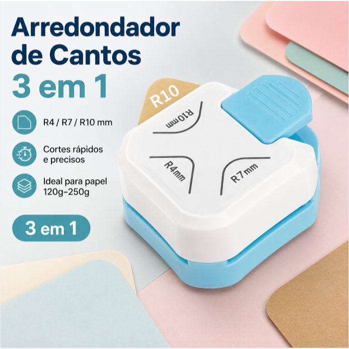 3 em 1 R4 R7 R10 Arredondador de canto Cortador ci