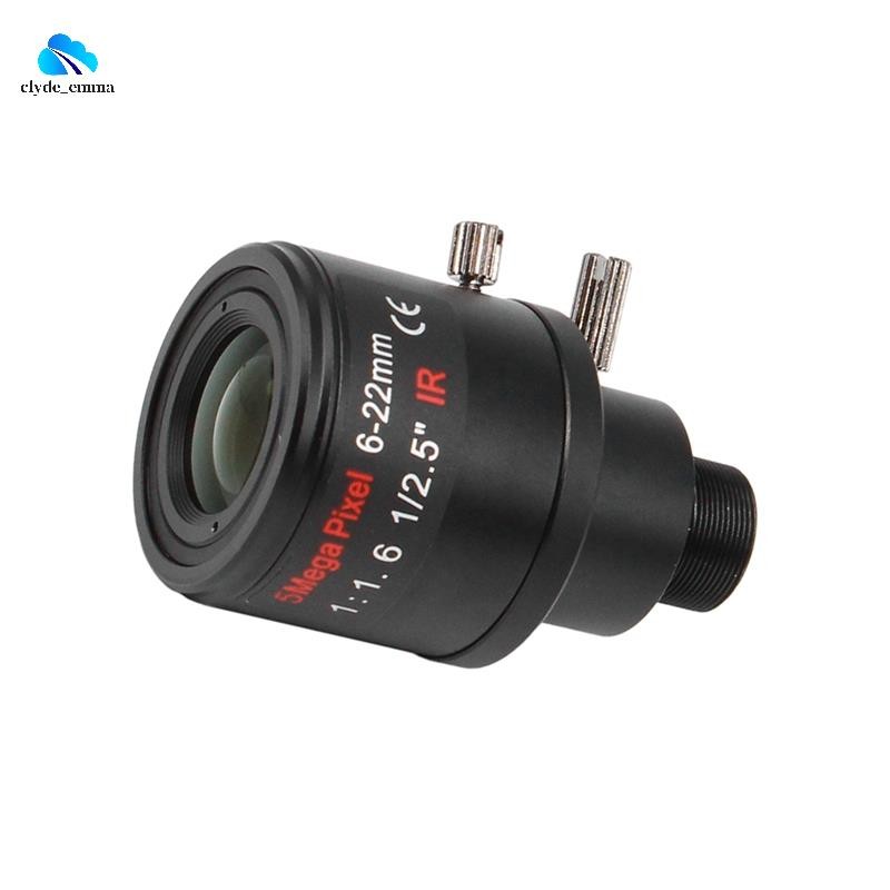 Lente Varifocal De Montagem 6-22mm 5MP F1.6 Zoom M