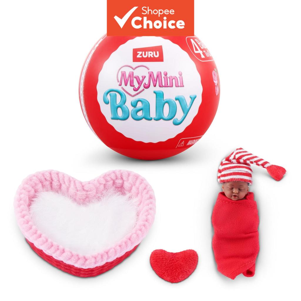 ZURU Meu Mini Bebê Surpresa Ovo Vermelho Caixa Ce